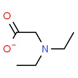 ChemSpider 2D Image | (Diethylamino)acetate | C6H12NO2