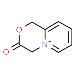 ChemSpider 2D Image | 3-Oxo-3,4-dihydro-1H-pyrido[2,1-c][1,4]oxazin-5-ium | C8H8NO2