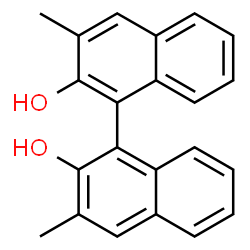 ChemSpider 2D Image | 3,3'-Dimethyl-1,1'-binaphthalene-2,2'-diol | C22H18O2