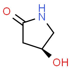 ChemSpider 2D Image | (S)-4-Hydroxy-2-pyrrolidinone | C4H7NO2
