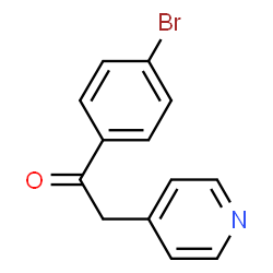 ChemSpider 2D Image | 1-(4-Bromophenyl)-2-(4-pyridinyl)ethanone | C13H10BrNO