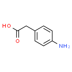 ChemSpider 2D Image | (4-Aminophenyl)acetic acid | C8H9NO2