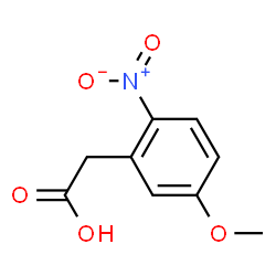 ChemSpider 2D Image | 5-Methoxy-2-nitrobenzeneacetic acid | C9H9NO5