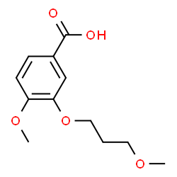 ChemSpider 2D Image | 4-Methoxy-3-(3-methoxypropoxy)benzoic acid | C12H16O5