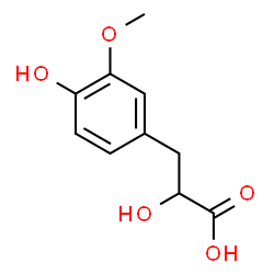 ChemSpider 2D Image | vanillactic acid | C10H12O5