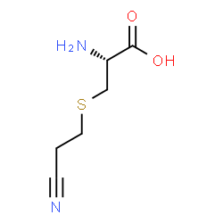 ChemSpider 2D Image | S-CYANOETHYL-L-CYSTEINE | C6H10N2O2S