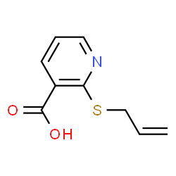 ChemSpider 2D Image | 2-(Allylthio)nicotinic acid | C9H9NO2S