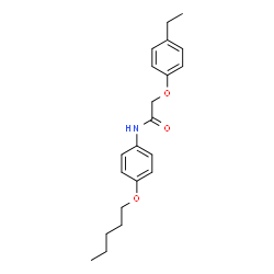 ChemSpider 2D Image | 2-(4-Ethylphenoxy)-N-[4-(pentyloxy)phenyl]acetamide | C21H27NO3