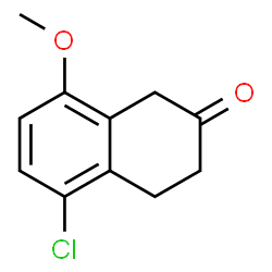 ChemSpider 2D Image | 5-CHLORO-8-METHOXYL-2-TETRALONE | C11H11ClO2