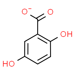 ChemSpider 2D Image | 5-Hydroxysalicylate | C7H5O4
