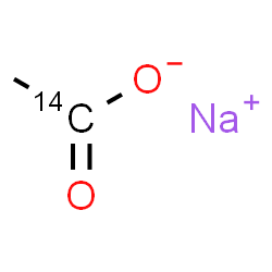 ChemSpider 2D Image | Sodium (1-~14~C)acetate | C14CH3NaO2