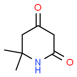 ChemSpider 2D Image | 6,6-Dimethyl-2,4-piperidinedione | C7H11NO2