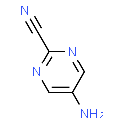 ChemSpider 2D Image | 5-Amino-2-pyrimidinecarbonitrile | C5H4N4