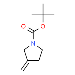 ChemSpider 2D Image | tert-butyl 3-methylidenepyrrolidine-1-carboxylate | C10H17NO2