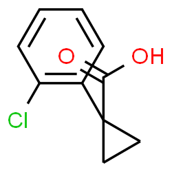 ChemSpider 2D Image | 1-(2-Chlorophenyl)cyclopropanecarboxylic acid | C10H9ClO2