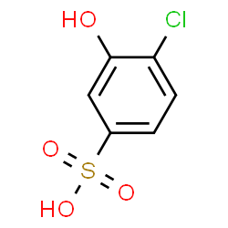 ChemSpider 2D Image | 4-Chloro-3-hydroxybenzenesulfonic acid | C6H5ClO4S