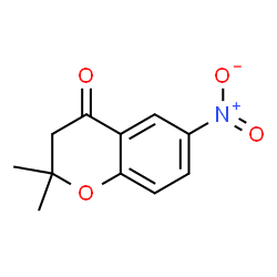 ChemSpider 2D Image | 2,2-dimethyl-6-nitrochroman-4-one | C11H11NO4