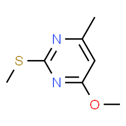ChemSpider 2D Image | 4-Methoxy-6-Methyl-2-Methylthiopyrimidine | C7H10N2OS