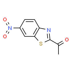ChemSpider 2D Image | 1-(6-Nitro-1,3-benzothiazol-2-yl)ethanone | C9H6N2O3S