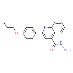 ChemSpider 2D Image | 2-(4-Propoxyphenyl)-4-quinolinecarbohydrazide | C19H19N3O2