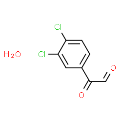 ChemSpider 2D Image | (3,4-Dichlorophenyl)(oxo)acetaldehyde hydrate (1:1) | C8H6Cl2O3