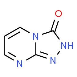 ChemSpider 2D Image | [1,2,4]Triazolo[4,3-a]pyrimidin-3(2H)-one | C5H4N4O