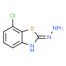 ChemSpider 2D Image | 7-Chloro-2-hydrazinylbenzothiazole | C7H6ClN3S