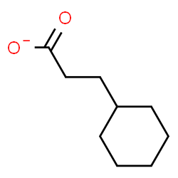 ChemSpider 2D Image | 3-Cyclohexylpropanoate | C9H15O2