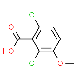 ChemSpider 2D Image | 2,6-Dichloro-3-methoxybenzoic acid | C8H6Cl2O3