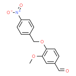 ChemSpider 2D Image | 3-METHOXY-4-(P-NITROBENZYLOXY)BENZALDEHYDE | C15H13NO5