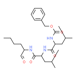 ChemSpider 2D Image | benzyloxycarbonyl-leucyl-leucyl-norleucinal | C26H41N3O5