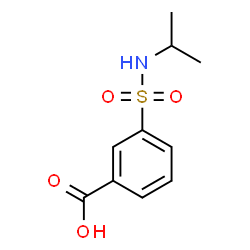 ChemSpider 2D Image | 3-(Isopropylsulfamoyl)benzoic acid | C10H13NO4S