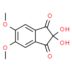 ChemSpider 2D Image | 2,2-Dihydroxy-5,6-dimethoxy-1H-indene-1,3(2H)-dione | C11H10O6