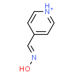 ChemSpider 2D Image | 4-[(E)-(Hydroxyimino)methyl]pyridinium | C6H7N2O