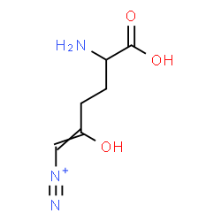 ChemSpider 2D Image | 5-Amino-5-carboxy-2-hydroxy-1-pentene-1-diazonium | C6H10N3O3