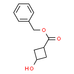 ChemSpider 2D Image | Benzyl 3-hydroxycyclobutanecarboxylate | C12H14O3