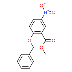 ChemSpider 2D Image | Methyl 2-(benzyloxy)-5-nitrobenzoate | C15H13NO5