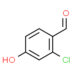 ChemSpider 2D Image | 2-Chloro-4-hydroxybenzaldehyde | C7H5ClO2