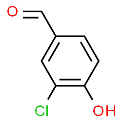 ChemSpider 2D Image | 3-Chloro-4-hydroxybenzaldehyde | C7H5ClO2