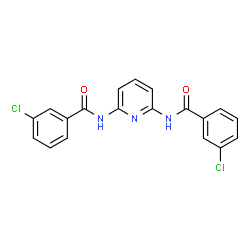 ChemSpider 2D Image | N,N'-2,6-Pyridinediylbis(3-chlorobenzamide) | C19H13Cl2N3O2