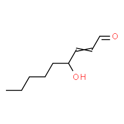 ChemSpider 2D Image | 4 HYDROXYNONENAL | C9H16O2