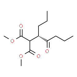 ChemSpider 2D Image | Dimethyl [(4S)-5-oxo-4-octanyl]malonate | C13H22O5