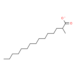 ChemSpider 2D Image | 2-Methylpentadecanoate | C16H31O2