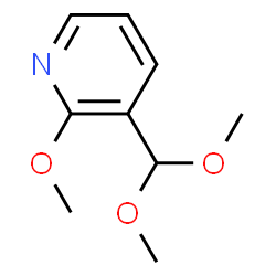 ChemSpider 2D Image | 3-Dimethoxymethyl-2-methoxy-pyridine | C9H13NO3