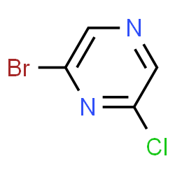 ChemSpider 2D Image | 2-Bromo-6-chloropyrazine | C4H2BrClN2