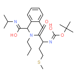 ChemSpider 2D Image | 2-Methyl-2-propanyl [1-{[2-(isopropylamino)-1-(2-methylphenyl)-2-oxoethyl](propyl)amino}-4-(methylsulfanyl)-1-oxo-2-butanyl]carbamate | C25H41N3O4S