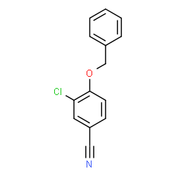 ChemSpider 2D Image | 4-(Benzyloxy)-3-chlorobenzonitrile | C14H10ClNO