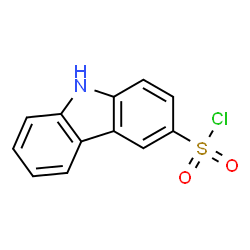 ChemSpider 2D Image | 9H-Carbazole-3-sulfonyl chloride | C12H8ClNO2S