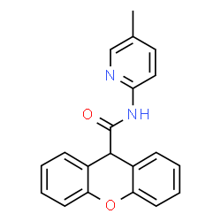 ChemSpider 2D Image | N-(5-Methyl-2-pyridinyl)-9H-xanthene-9-carboxamide | C20H16N2O2