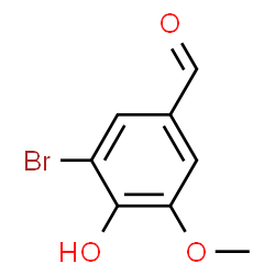 ChemSpider 2D Image | 5-Bromovanillin | C8H7BrO3